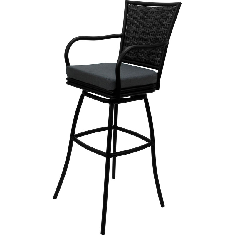 Charcoal - Black Extra Tall Stool, Gray, Black