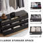 Ebern Designs Sideboard Anetha, 59" X 34" Large Buffet Anetha With Storage, Black Sideboard With 9 Drawers, Coffee Bar Anetha, Modern Entryway Storage For Living Room, Bedroom, Kitchen