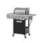 Barbecue au propane avec barbecue 3 + 1 brûleurs, barbecue en acier inoxydable pour terrasse avec couvercle de 46700 BTU