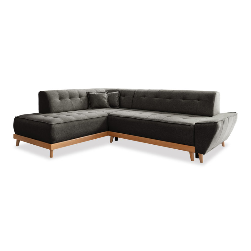 Dazzling Daisy Corner Sofa Bed, Anthracite, Left Hand Facing