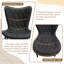 Cat Scratching Leather Dining Chair, Diamond Quilting, (set Of 2)-1572302426