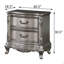Antique Platinum 2-Drawer Nightstand