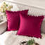 Housse de coussin Silky Velvet Series Pom-poms-1144427444-1196681517-1196681516