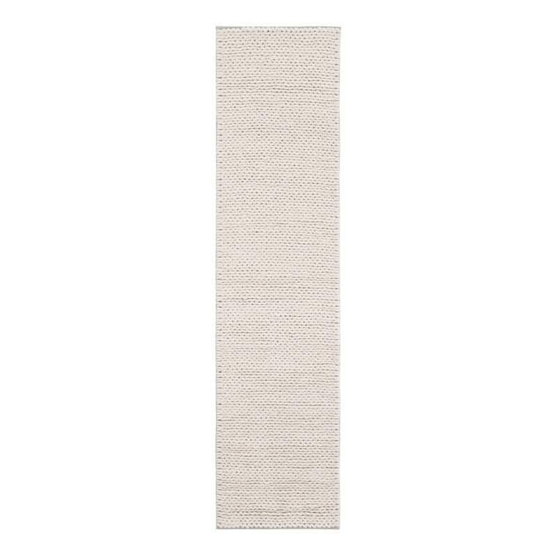 Yanellie Hand Loomed Wool Dhurrie Rug, Runner 2' x 8'