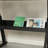 Hand crank adjustable tempered glass drafting drawing and printing table with chair and storage space for living room, study, bedroom-1776354335