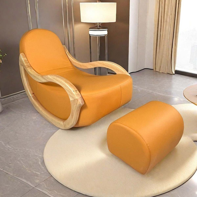 Chaise berçante Home, Jaune
