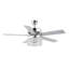 Ventilateur de plafond 52 pales en cristal 52 po avec télécommande et ensemble d'éclairage inclus