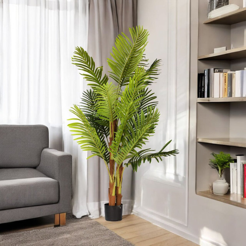 Artificial Palm Tree In Nursery Pot, 60" H x 30" W x 30" D
