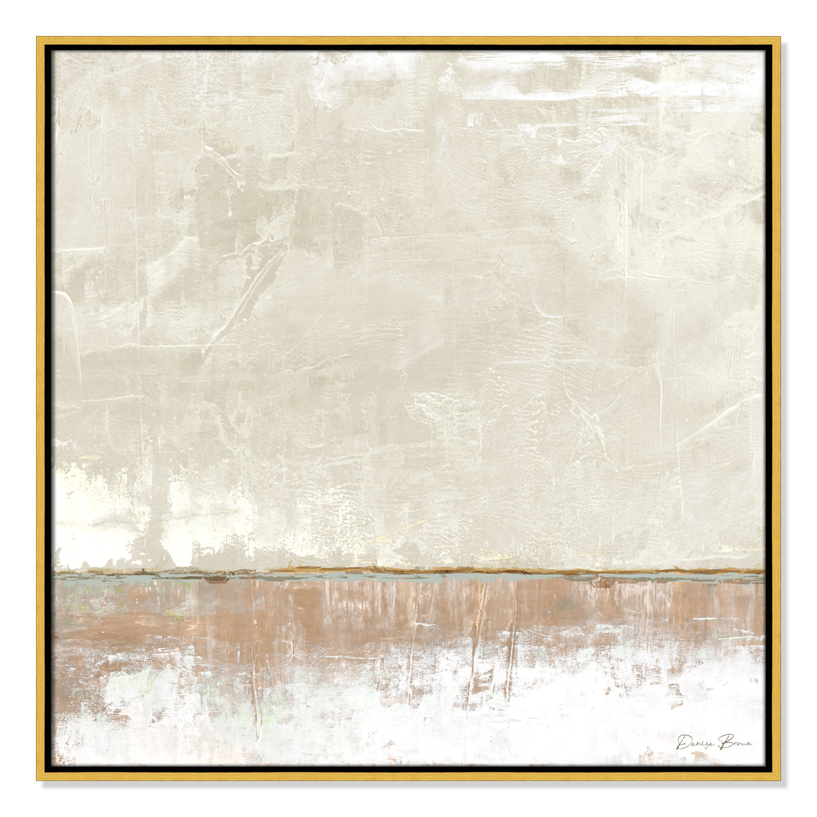 Delevan "Better Days II" Print, 31.5" H x 31.5" W, Gold