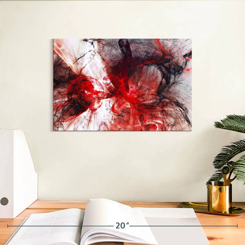 Avery Vampire Blood Abstract, 8" H x 12" W