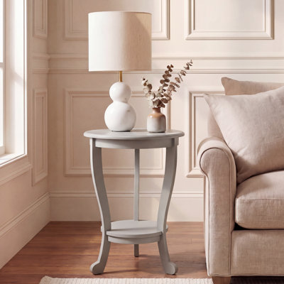Tutuala Solid Wood 3 Legs End Table with Storage