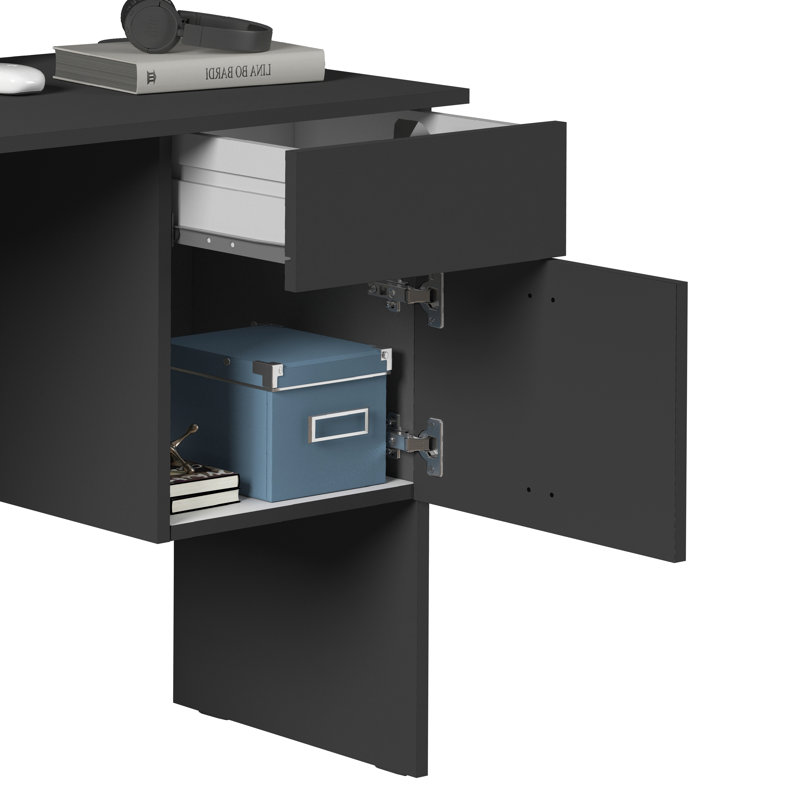 Rudman Computer Desk, Grey