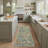 Eden Floral Machine Washable Floral / Blush Pink Indoor Runner Rug With Non-Slip Backing-25836532-25836535