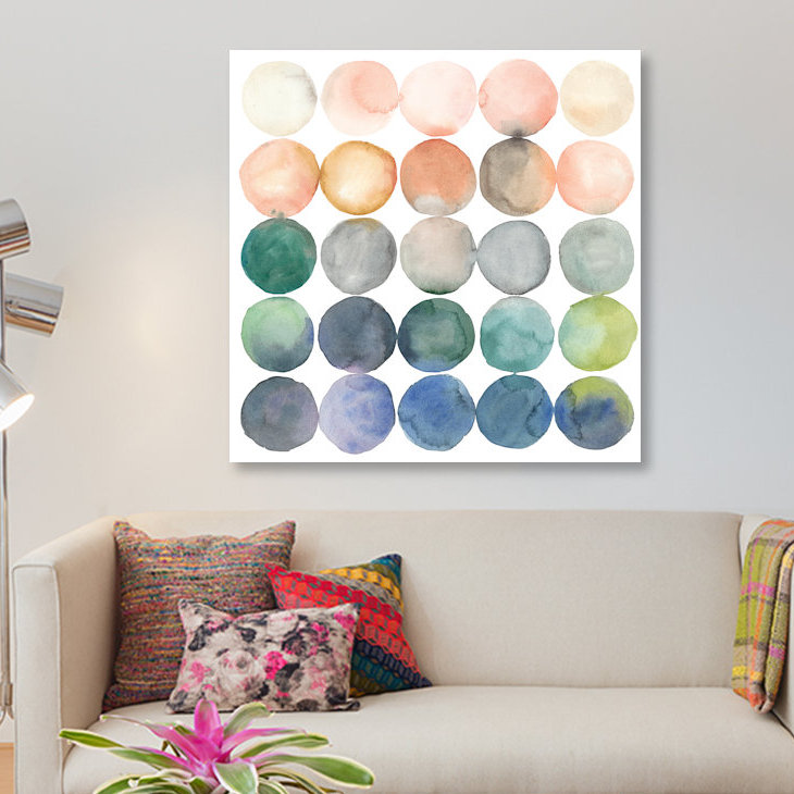 «Color Relations I», impression sur toile, H 37 po x l 37 po x P 1,5 po, Toile tendue