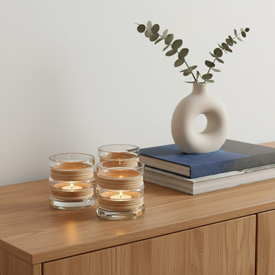 9 cm H Glass Tabletop Tealight