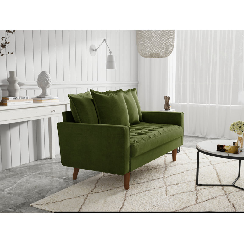 Causeuse 58 po, Vert olive