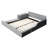 Upholstered Grounded Bed,Mother & Child Bed With Bedside Desk And Little Round Stool-85667722-85667724