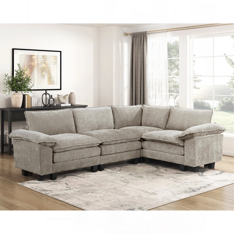 Modern Modern, Brun gris / chenille étain