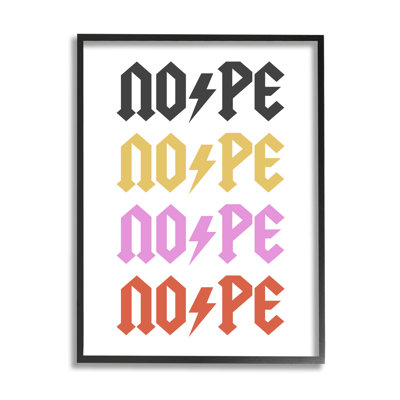 «Nope Thunder Bold», phrase encadrée par House of Lulu