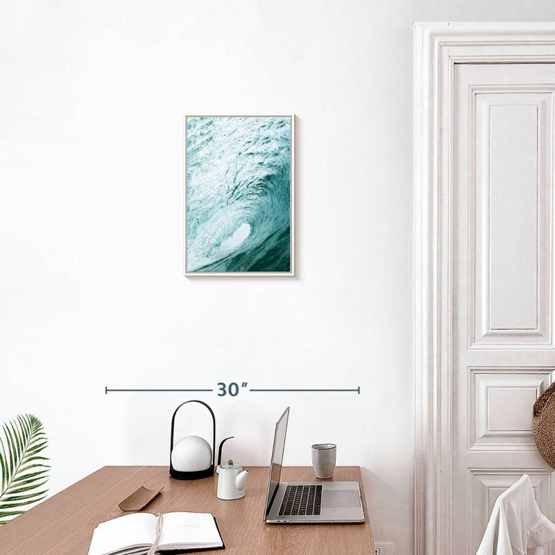 Tube ondulé, Cadre flottant blanc, 13 po x 19 po