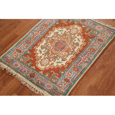 Geometric Traditional Indian Accent Rug 2x3