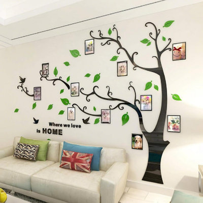 Black Novelty Family Tree Picture Frame - Frames Included: 1
