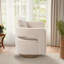 Fauteuil demi-tonneau moderne pivotant avec dossier ouvert-652721214