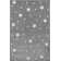 Heaven Geometric Machine Woven Grey/White Area Rug