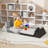Bentura Kids Couch Sofa, 12 Pcs Velvet Modular Toddler Couch, Freely Removable Kids Chair Sofa for Playing, Creativity, Sleeping, Versatile Fold Out Baby Play Couch Set for Playroom, Bedroom Furniture-1967791961