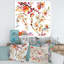 Sakura fleurs en rouge et jaune - reproduction d'art sur toile traditionnelle-66812088-66812092