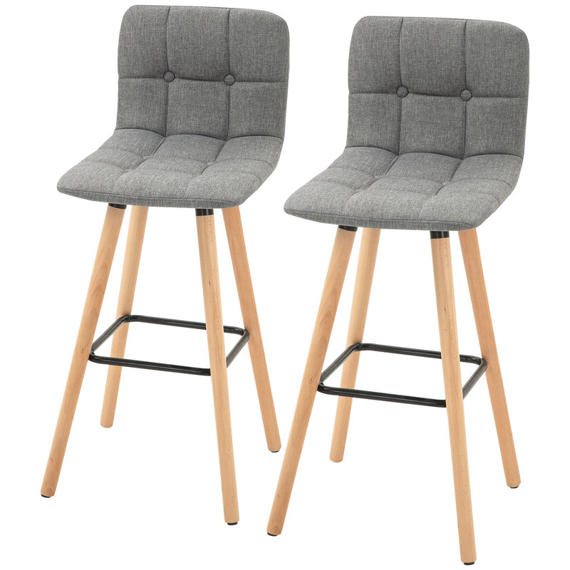 Clarendon Counter Stool with Solid Wood Frame