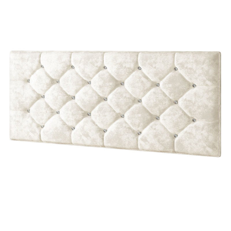 Farallones Upholstered Headboard, Cream, Double (4'6)