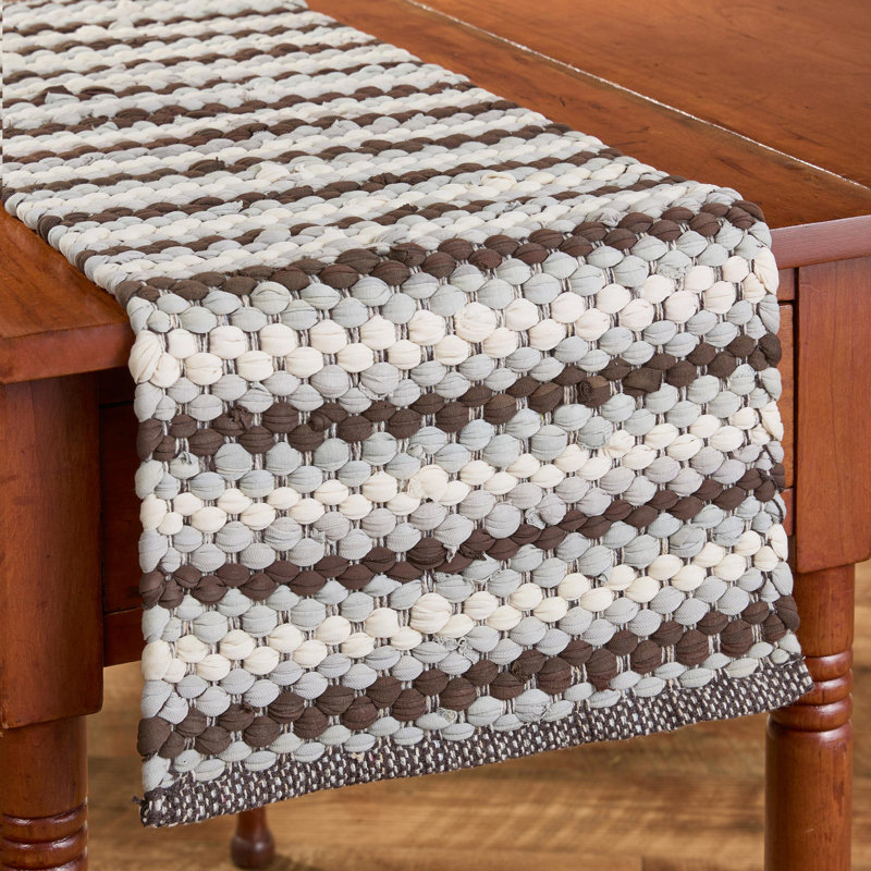 Hayfield Chindi Table Runner 13", 54" L x 13" W, Brown