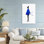 «Girl In Blue Dress Silhouette», conception par Simone Elum