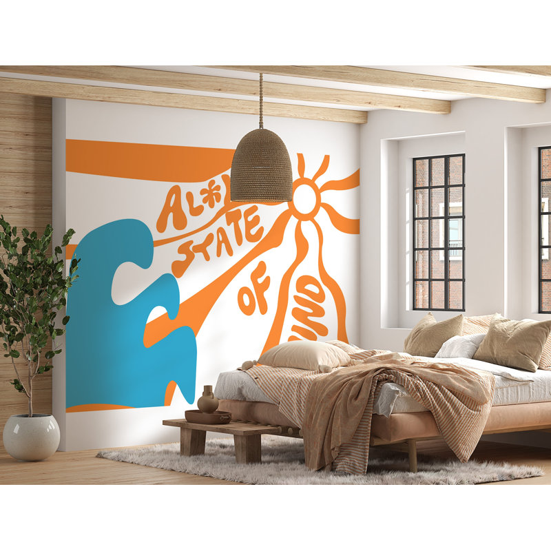 Jaheam Tropical Peel & Stick Wall Mural, 57" W x 41" L