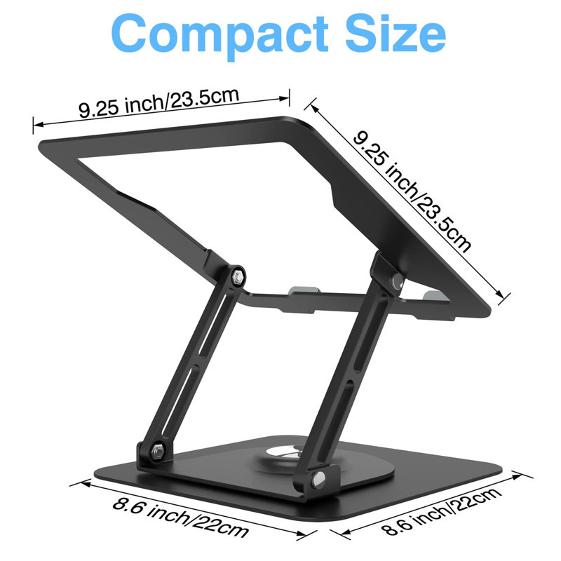Metal Stackable Monitor Stand, Black
