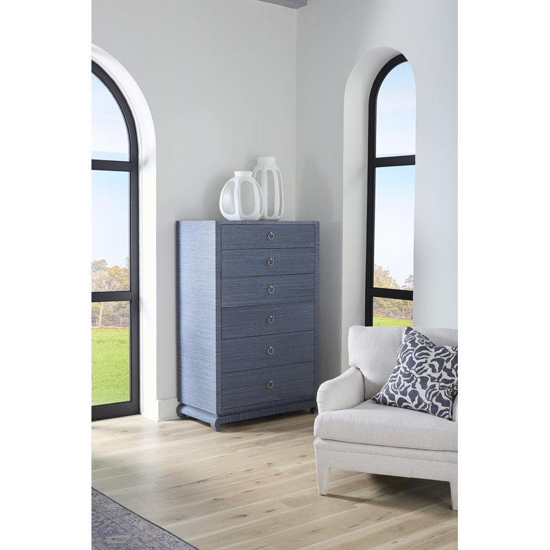 Ming 6 - Drawer Dresser, Navy Blue