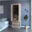Armoire Alabama, une grande armoire, deux tiroirs-395885331