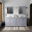 80 po Armoire de salle de bain gris foncé - installation rapide, meuble-lavabo double élégant et fonctionnel-756922281