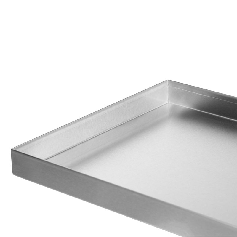 Couvercle de foyer en acier inoxydable pour foyers rectangulaires, H 1,5 po x l 33 po x P 13 po