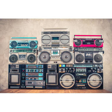 Winston Porter Cassette Tape Recorders On Canvas Print