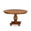 L'ensemble de table de salle à manger 7 pièces contient une table en bois et 6 chaises parsons en tissu de lin brun clair avec dossier rembourré - noyer antique-305275429
