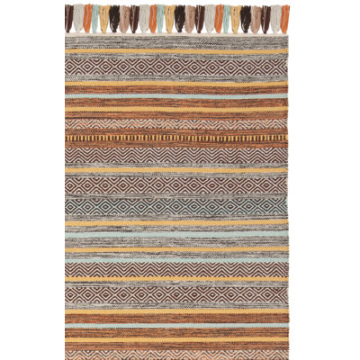 Montauk Hand Woven Cotton Striped Rug