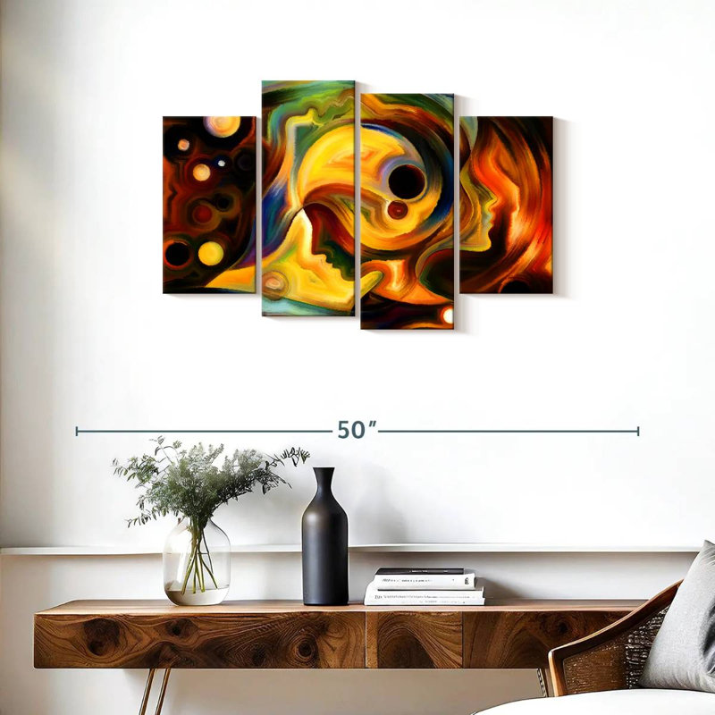 «Abstract Lady», reproduction d'art sur toile, H 22 po x l 36 po x P 1 po