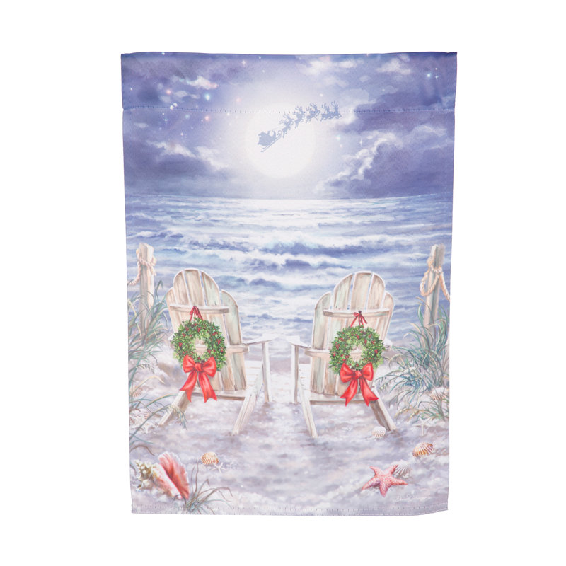 Drapeau de Noël Christmas on the Beach