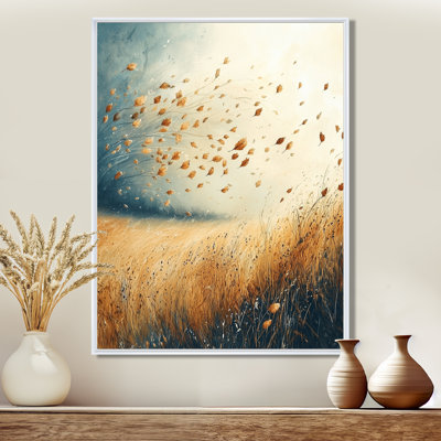 Meadow Windy Prairie Leaves I - Meadow Wall Art
