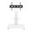 TV Stand With Push-Pull Drawer For Living Room, Bedroom,Offices,Adjustable Height Mobile TV Cart For 32-75 Inches,Tv Stand With Wheels,White-2116580329
