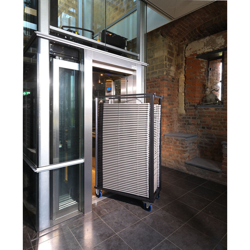Budget Transport Trolley For Up To 50 Budget Chairs, Hammer Finish, 113X47X180Cm (Wxdxh)