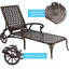 Chaise longue en aluminium coulé 1 pièce-2076077208