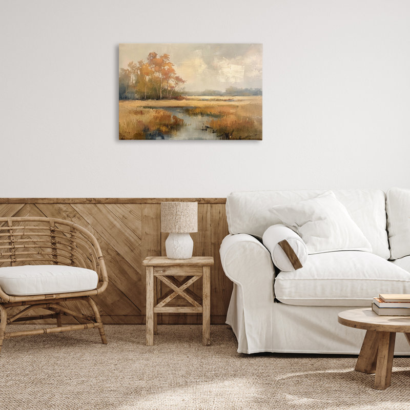  «Autumn Stream Landscape», art mural par LSR Design Studio, H 20 po x l 30 po